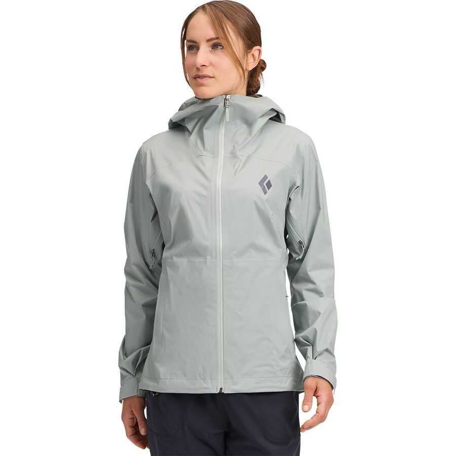 Black Diamond Fineline Stretch Rain Shell - Women's Agave