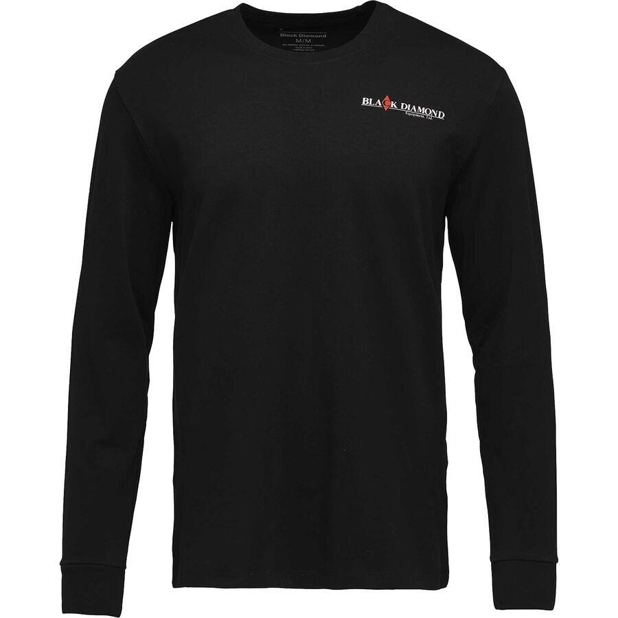 Black Diamond Heritage Wordmark Long-Sleeve T-Shirt - Men's Black