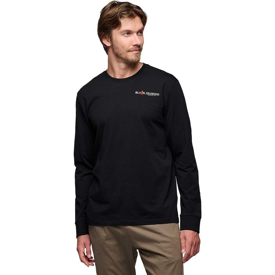 Black Diamond Heritage Wordmark Long-Sleeve T-Shirt - Men's Black