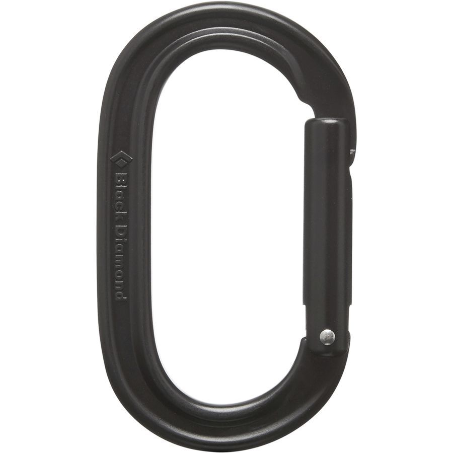 Black Diamond Oval Keylock Carabiner Black
