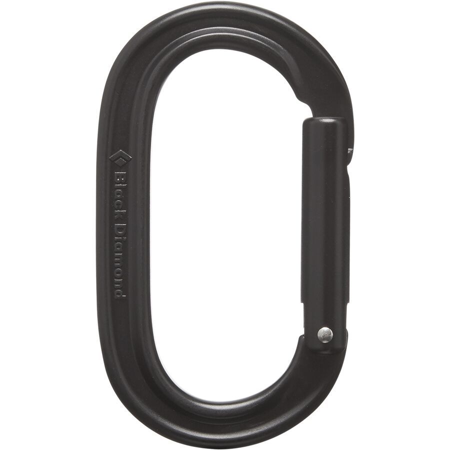 Black Diamond Oval Keylock Carabiner Black