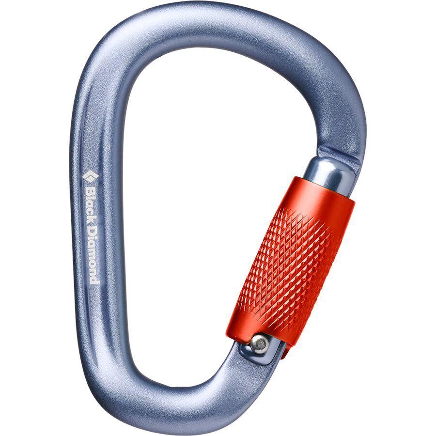 Black Diamond Pearlock Twistlock Carabiner Gray
