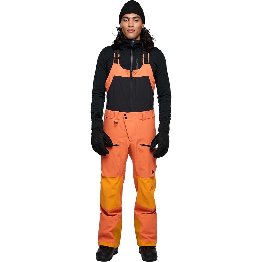 Black Diamond Recon Pro Stretch Bib Pant - Men's BD Orange/Flame Orange
