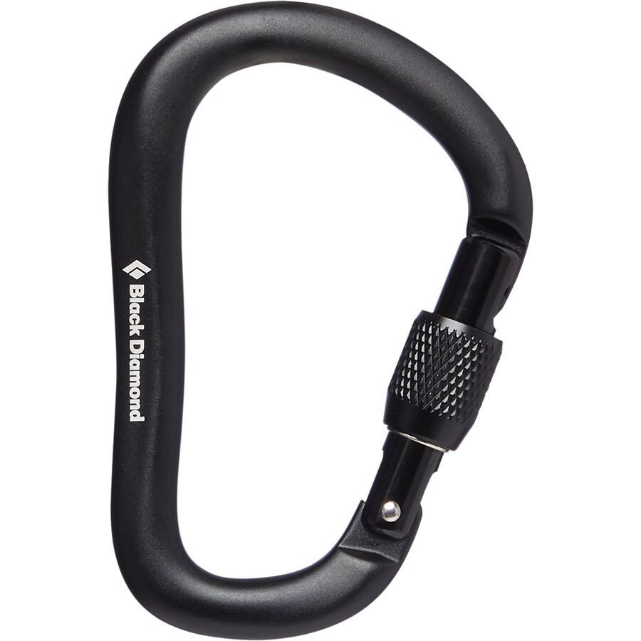 Black Diamond RockLock Screwgate Carabiner Black
