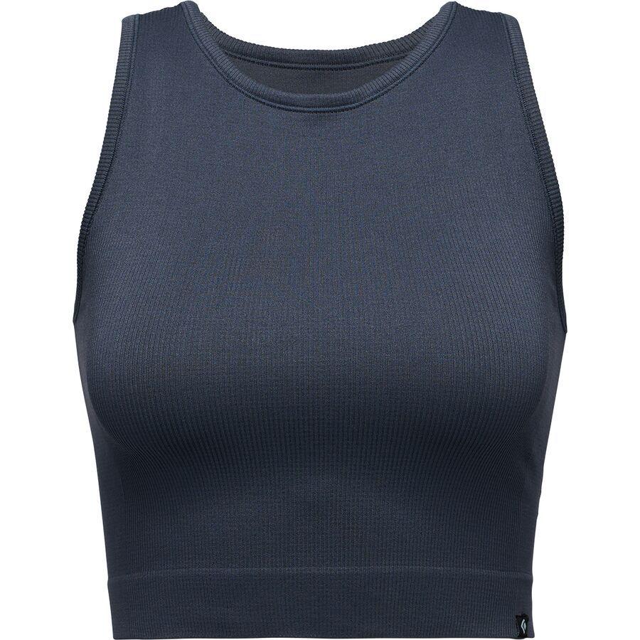 Black Diamond Seamless Rib Tank Top - Women's Charcoal