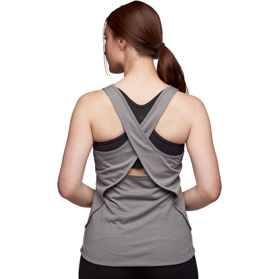 Black Diamond Splitter Tank Top - Women's Pewter Stripe
