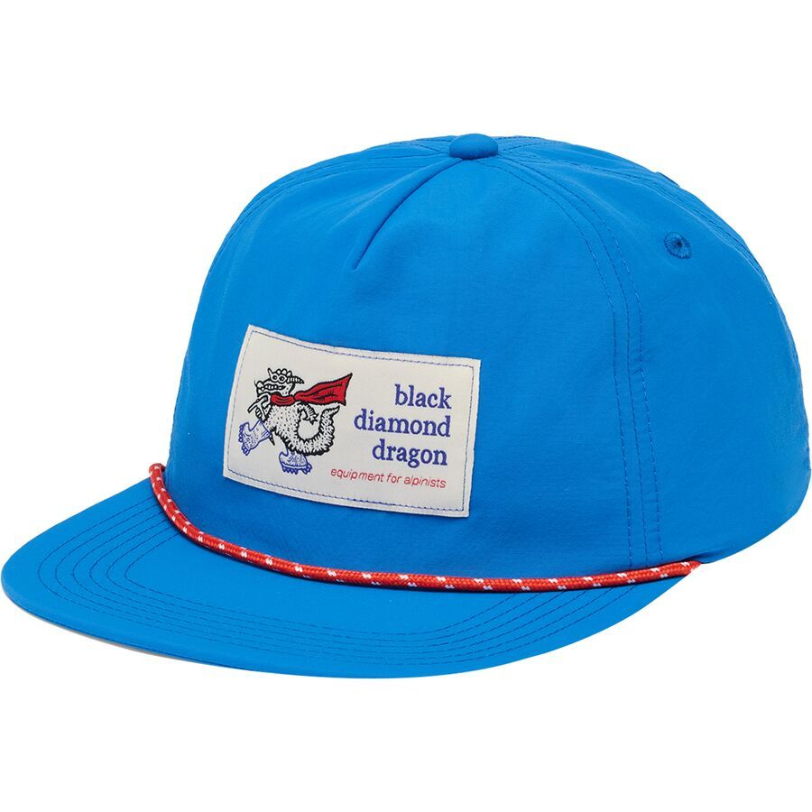 Black Diamond Synthetic Rope Hat Drifter Blue/White Dragon Patch