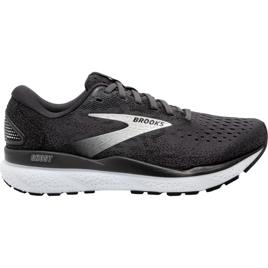 Brooks Ghost 16 Shoe - Men's Black/Grey/White