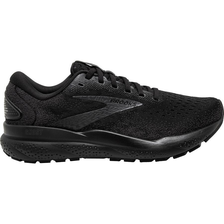 Brooks Ghost 16 Wide Shoe - Men's Black/Black/Ebony