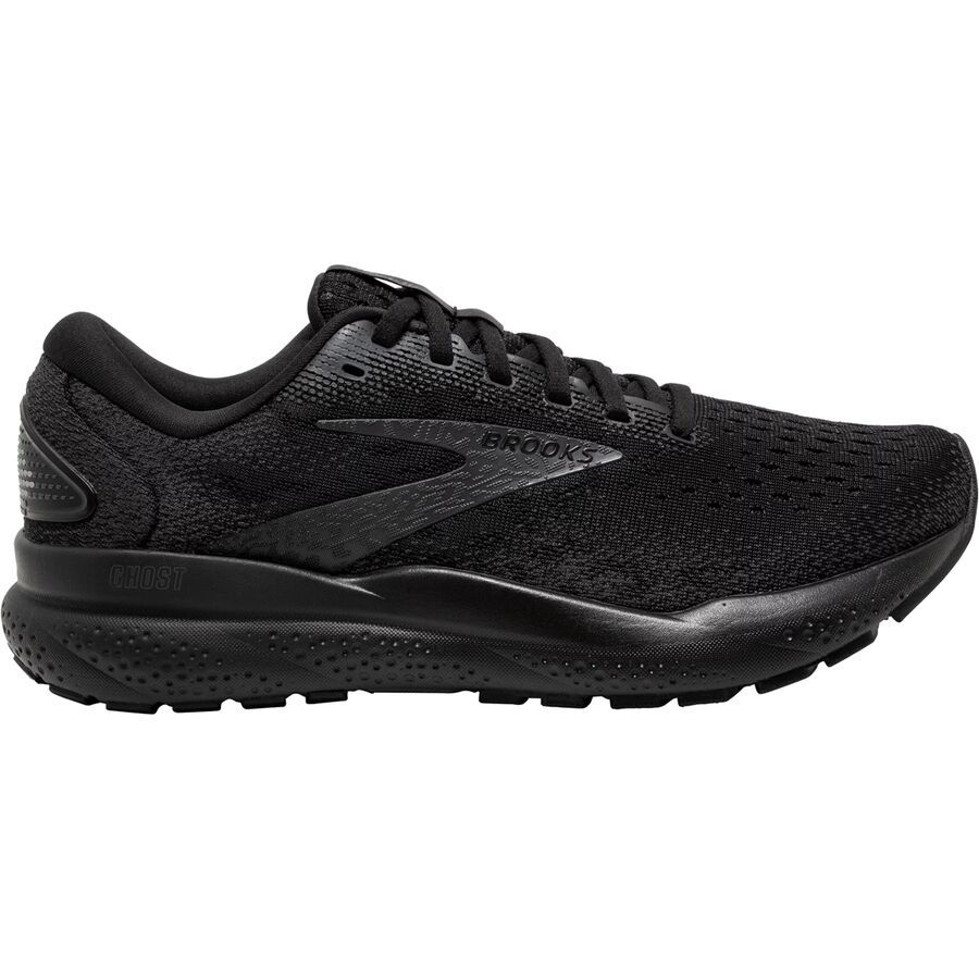 Brooks Ghost 16 Wide Shoe - Women's Black/Black/Ebony