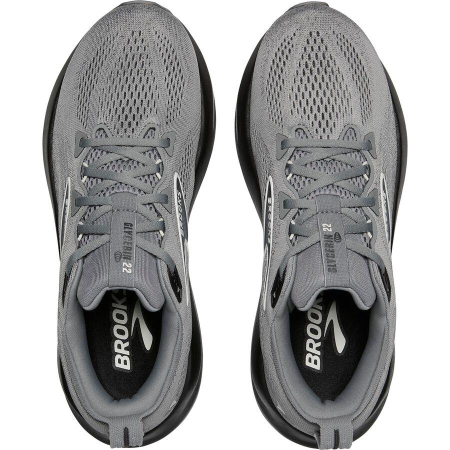 Brooks Glycerin 22 Wide Shoe - Men's Primer Gray/Ebony/Bluewash