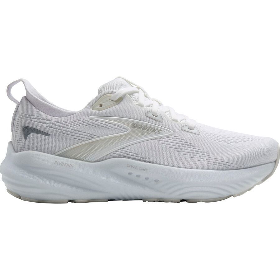 Brooks Glycerin 22 Wide Shoe - Women's White/White/Grey