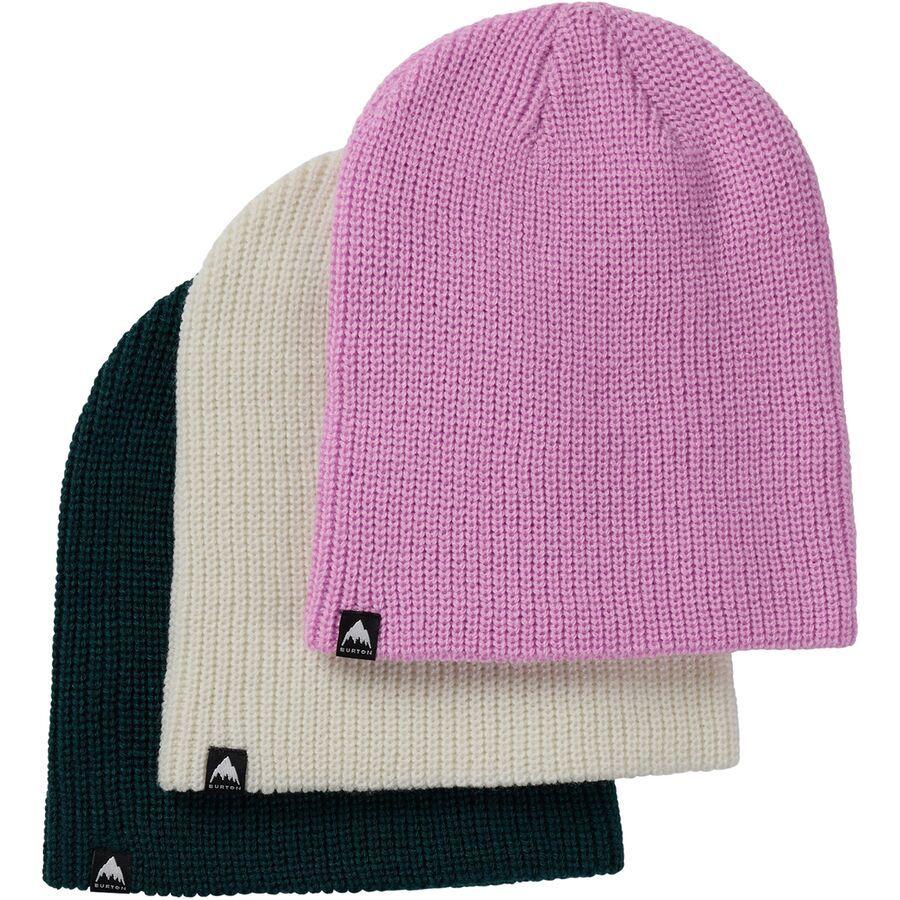 Burton Recycled DND Beanie - 3-Pack - Kids' Orchid Purple/Stout White/Deep Emerald