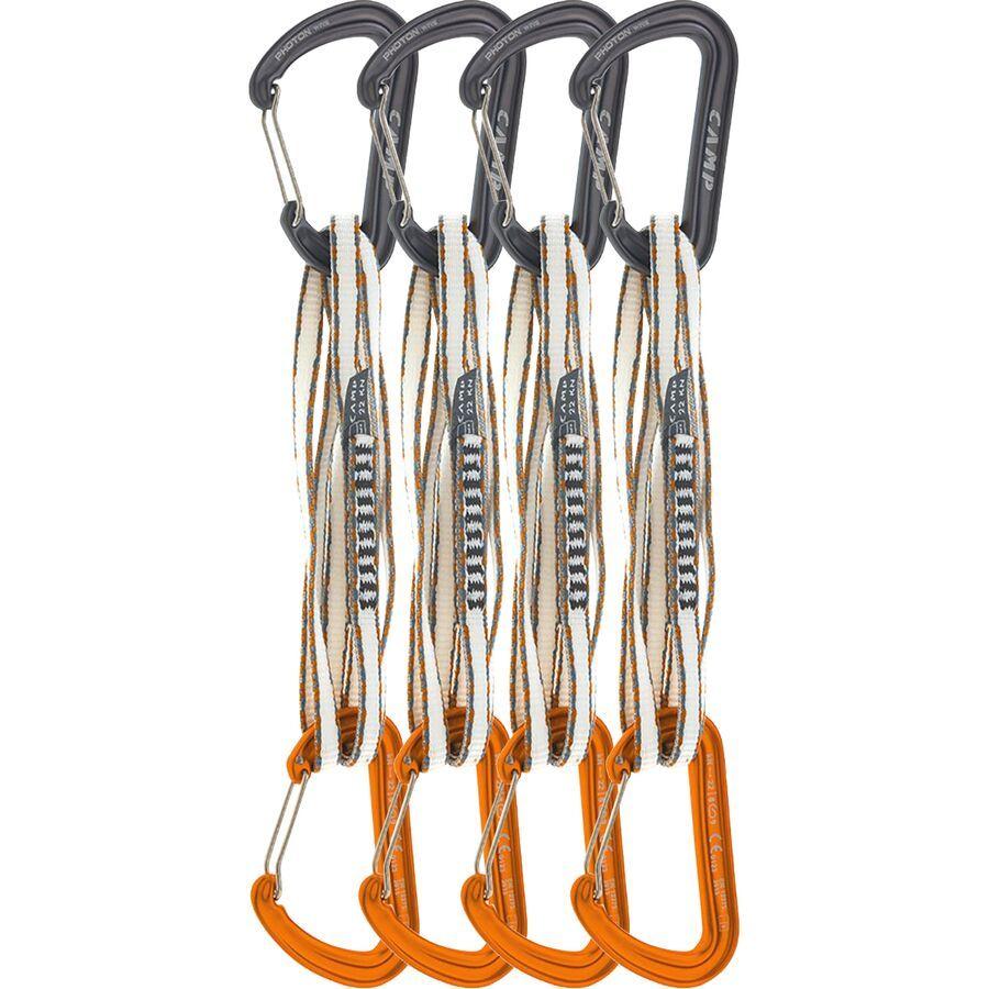 CAMP USA Alpine Express Dyneema Quickdraw - 4-Pack Gun Metal/Orange