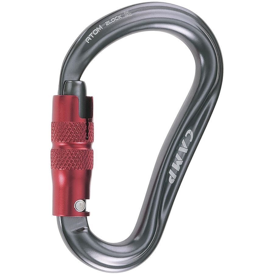 CAMP USA Atom 2 Locking Carabiner Gun Metal