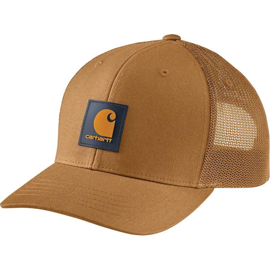 Carhartt Rugged Flex Twill Mesh-Back Logo Patch Cap Carhartt Brown/Honeycomb