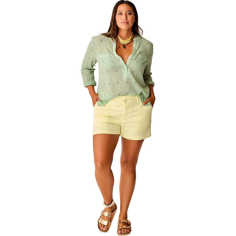 Carve Designs Dylan Gauze Shirt - Women's Haze Print