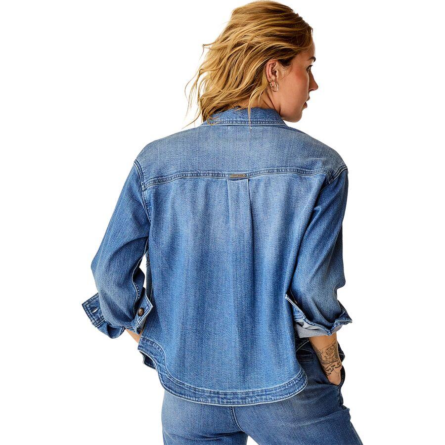 Carve Designs Flora Denim Shacket - Women's Magnolia