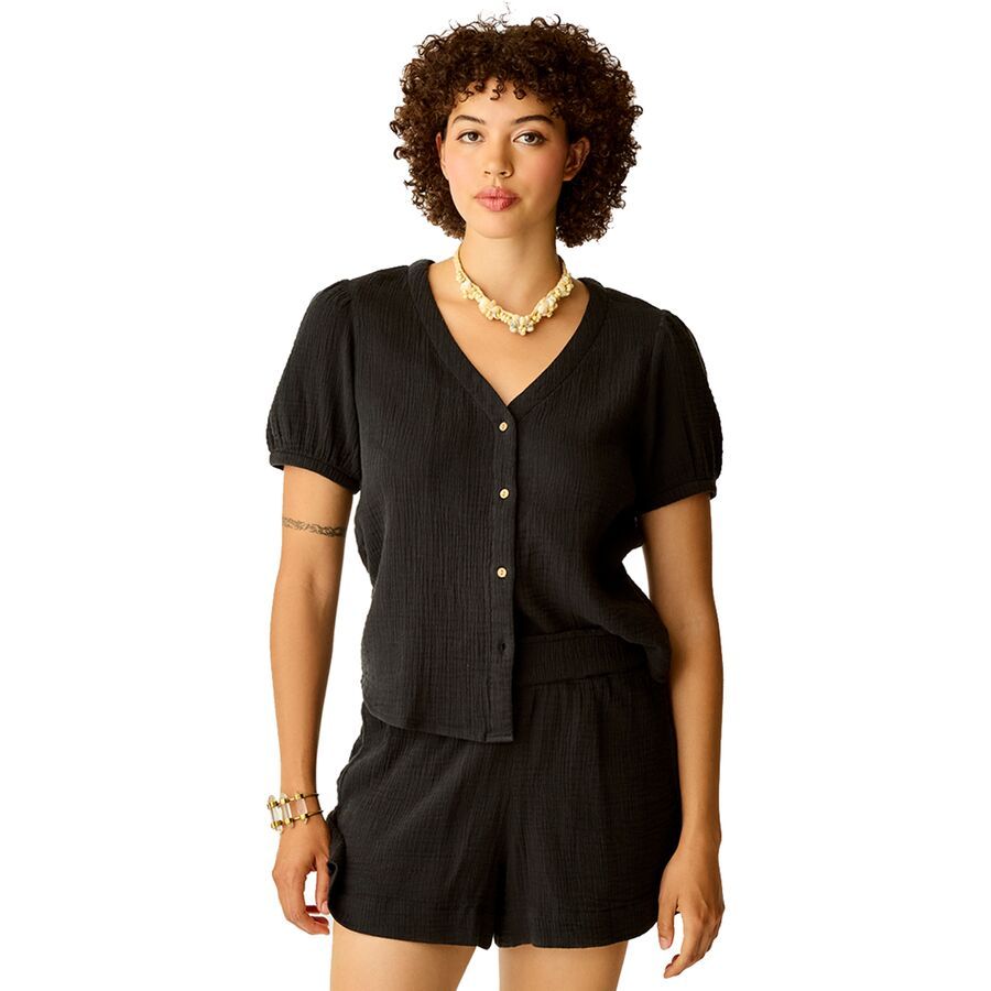 Carve Designs Milo Gauze Top - Women's Black