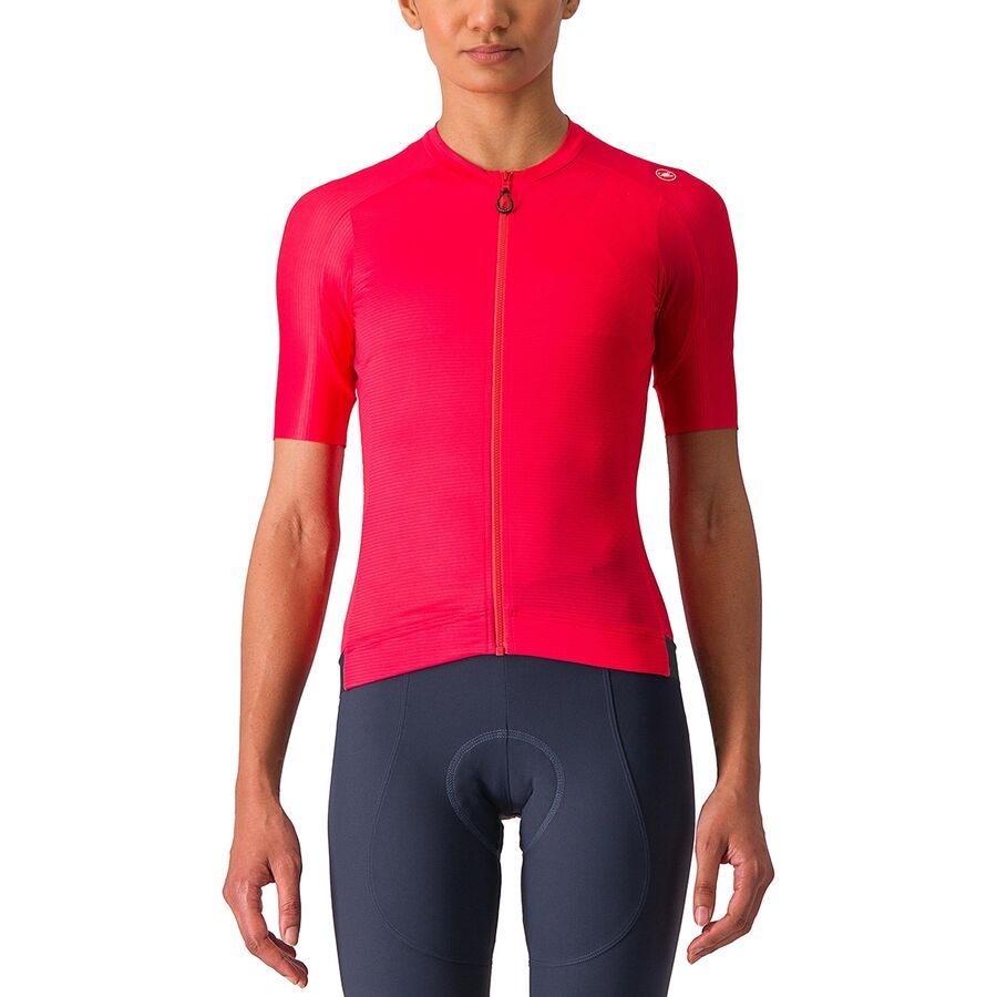 Castelli Espresso Jersey - Women's Hibiscus/Dark Gray