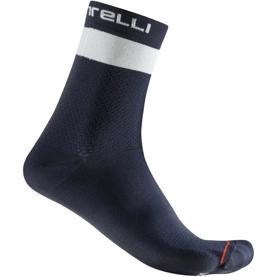 Castelli Prologo Lite 15 Sock - Men's Belgian Blue/Ivory