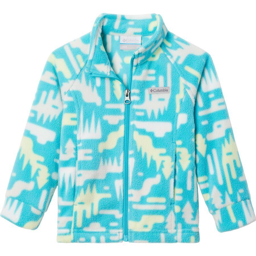 Columbia Benton Springs II Printed Fleece Jacket - Toddler Girls' Geyser Highland