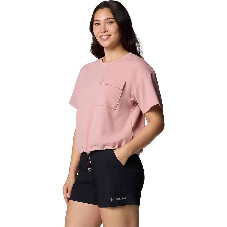 Columbia Granite Point Knit Short-Sleeve Shirt - Women's Eraser Pink