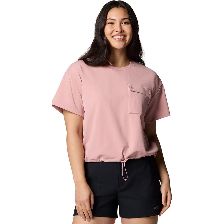 Columbia Granite Point Knit Short-Sleeve Shirt - Women's Eraser Pink