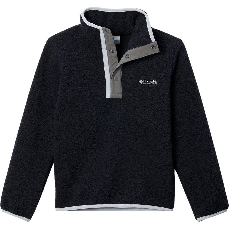 Columbia Helvetia II 1/2-Snap Fleece Jacket - Kids' Black/City Grey