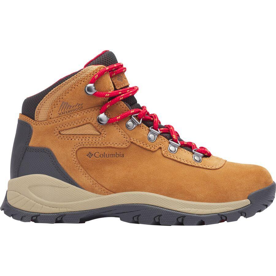 Columbia Newton Ridge Plus WP Amped Wide Hiking Boot - Women's Elk/Mountain Red