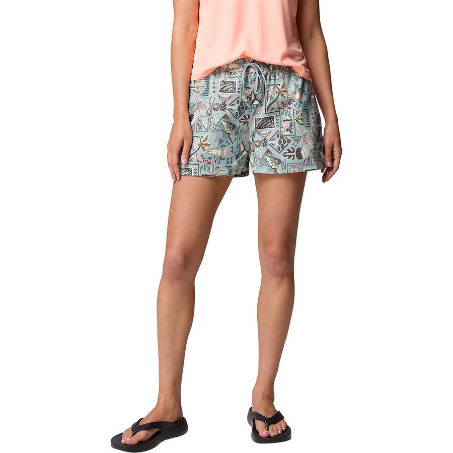 Columbia Rugged Water 3in Printed Short - Women's Crushed Blue Bajabound