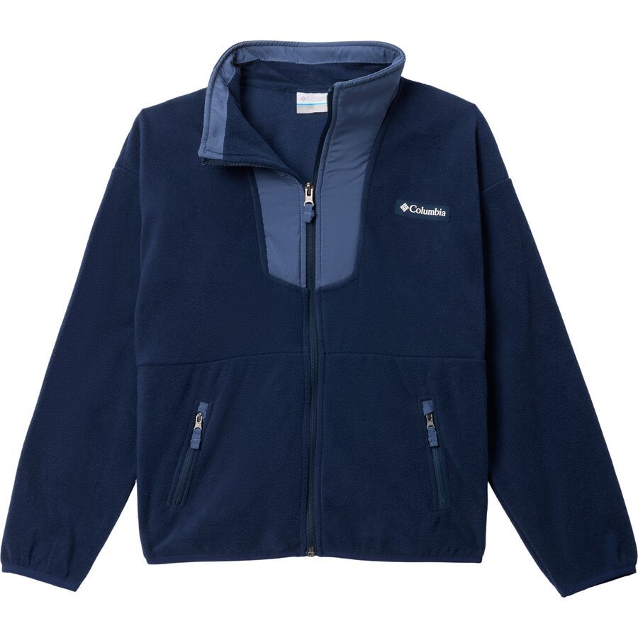 Columbia Sequoia Grove Full-Zip Fleece Jacket - Kids' Collegiate Navy/Dark Mountain
