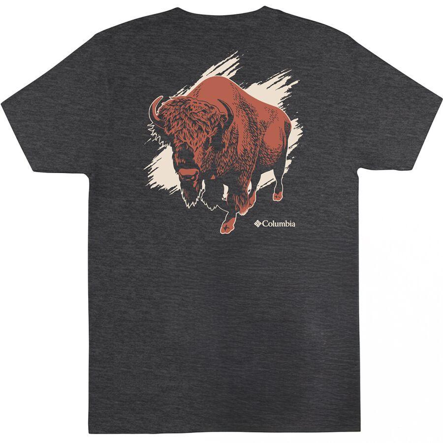 Columbia Stamper Short-Sleeve T-Shirt - Men's Charcoal Hthr