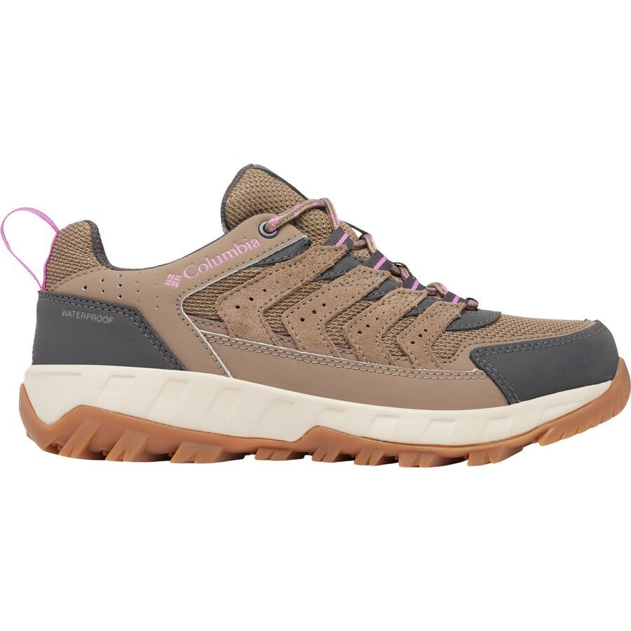 Columbia Strata Trail Low WP Shoe - Women's Wet Sand/Berry Patch