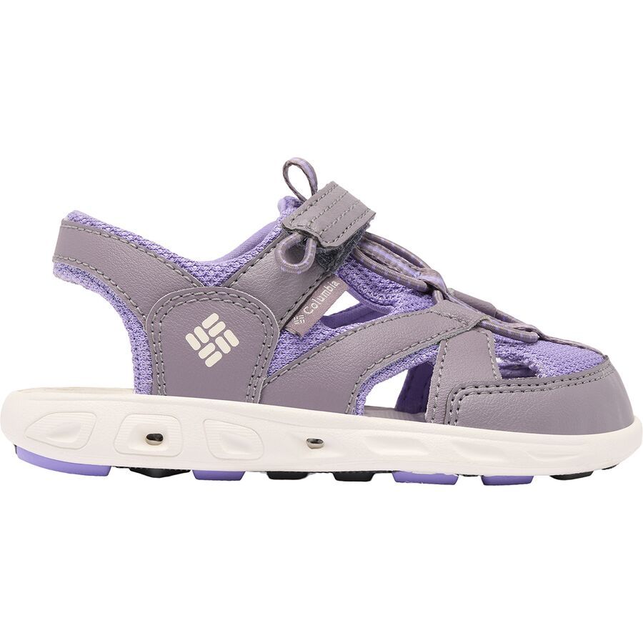 Columbia Techsun Wave Water Shoe - Little Girls' Granite Purple/Paisley Purple