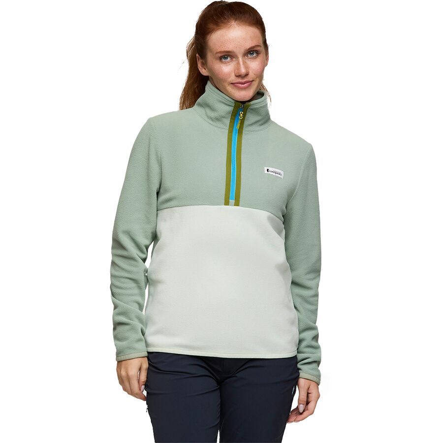 Cotopaxi Amado Fleece Pullover - Women's Silver Leaf/Foam
