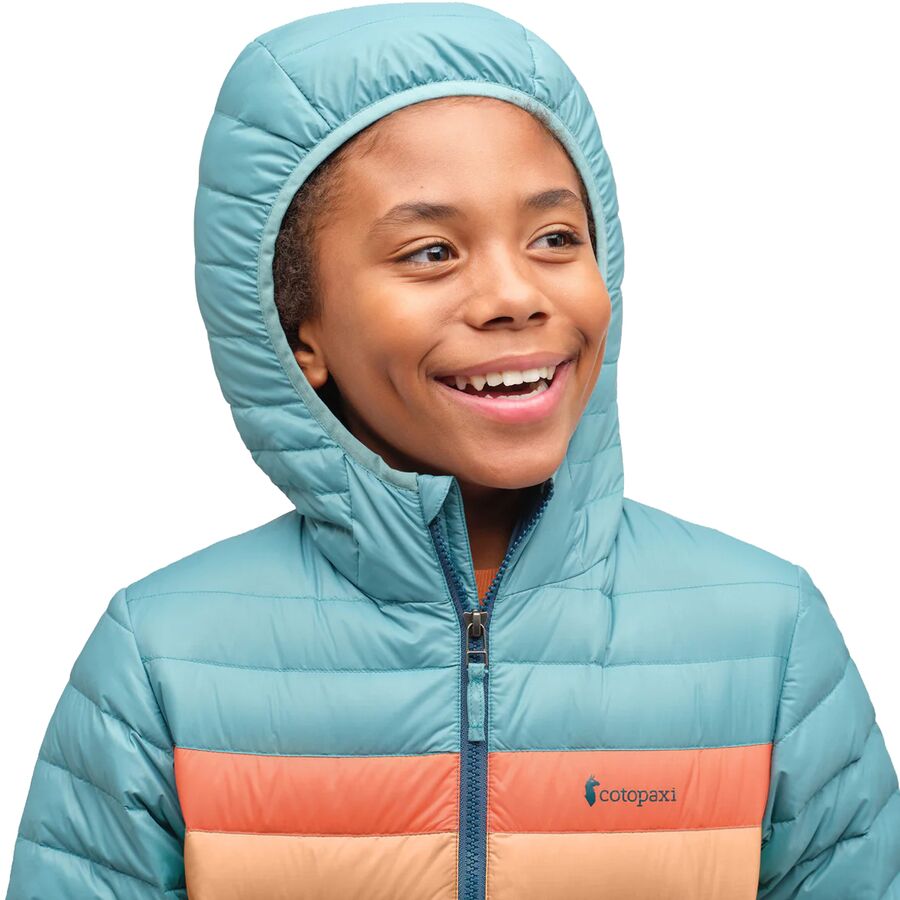 Cotopaxi Fuego Down Hooded Jacket - Boys' Coastal Stripes