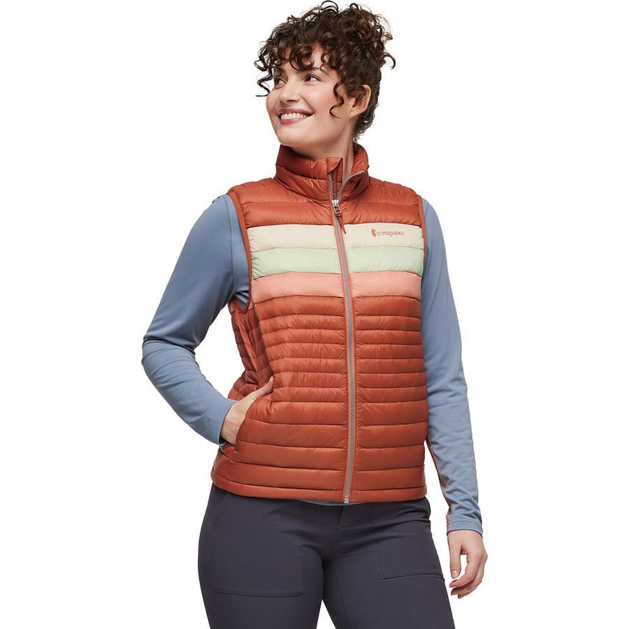 Cotopaxi Fuego Down Vest - Women's Faded Brick Stripes