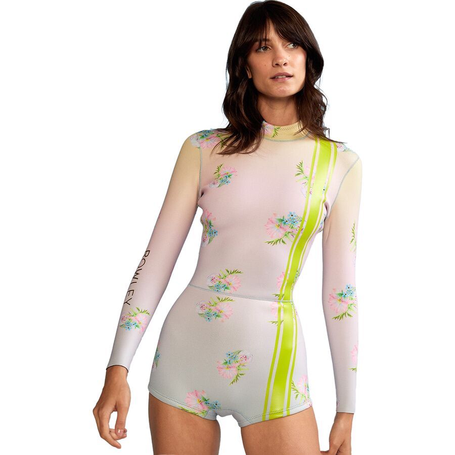 Cynthia Rowley Ombre Floral Spring Wetsuit - Women's Yellow Pink Blue Ombre