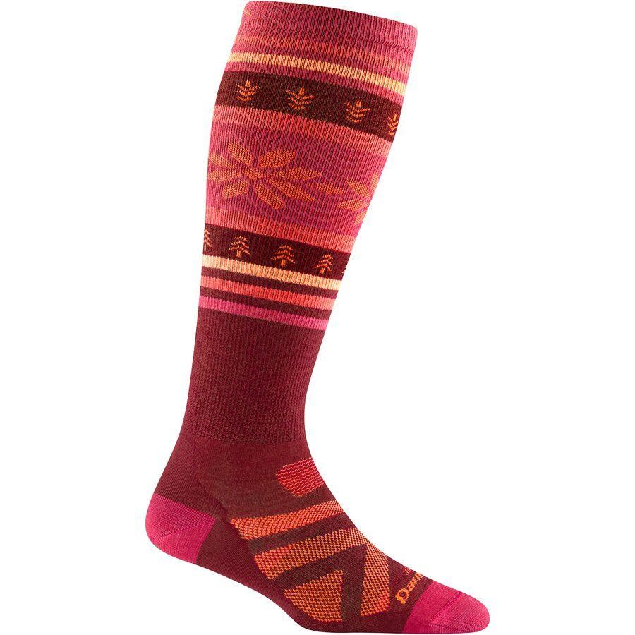 Darn Tough Alpine OTC Lightweight Sock - Women's Burgundy