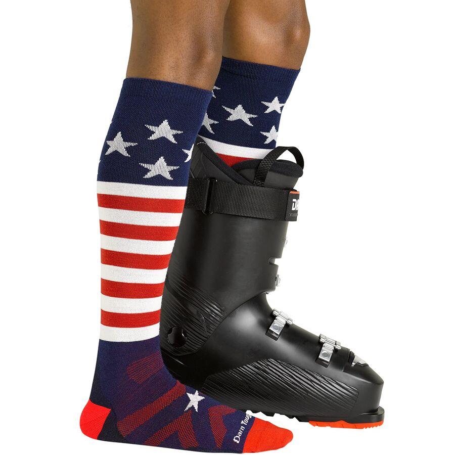 Darn Tough Captain Stripe OTC Ultra-Light Sock - Men's Stars And Stripes