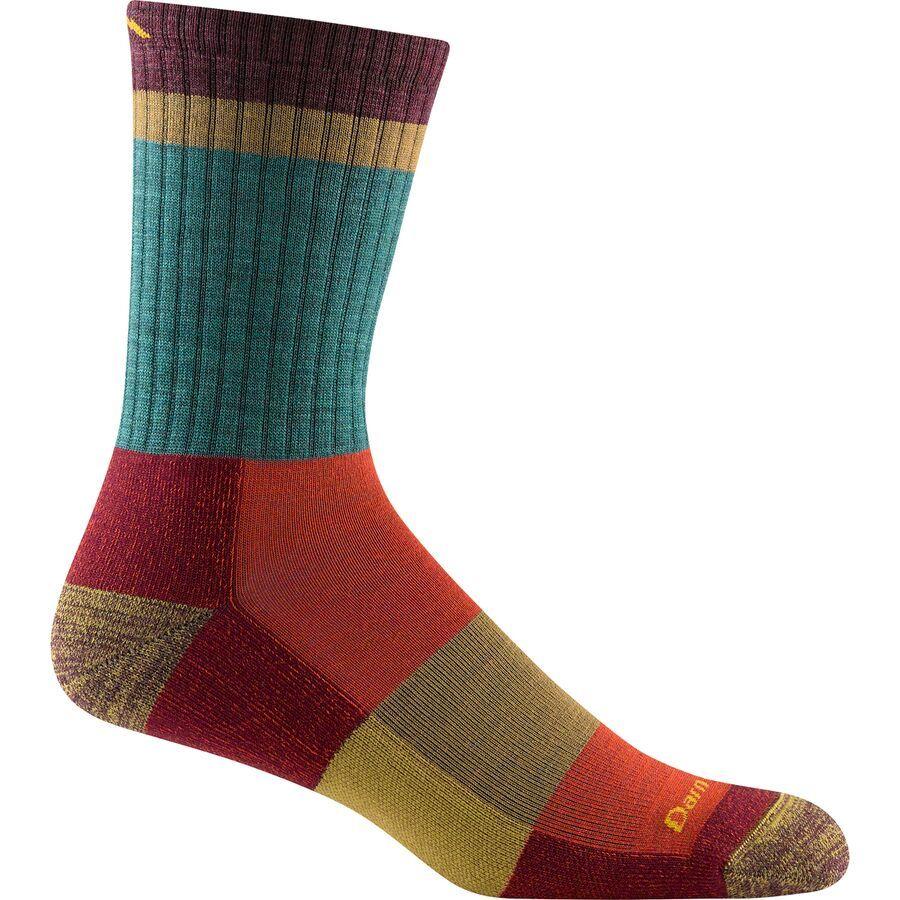 Darn Tough Heady Stripe Micro Crew Light Cushion Sock - Men's Teal