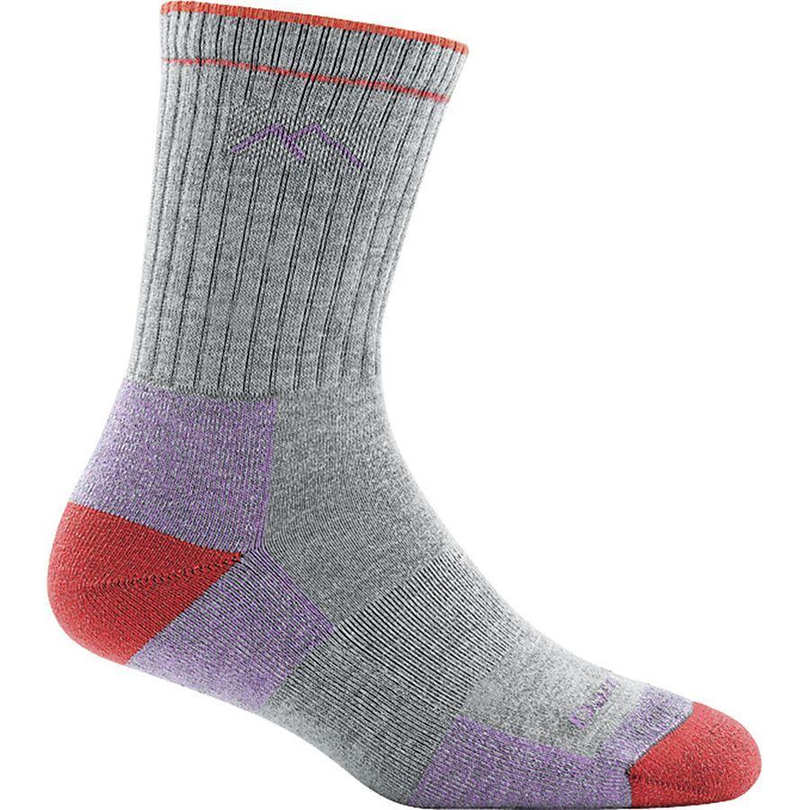 Darn Tough Hiker Coolmax Micro Crew Cushion Socks - Women's Light Gray