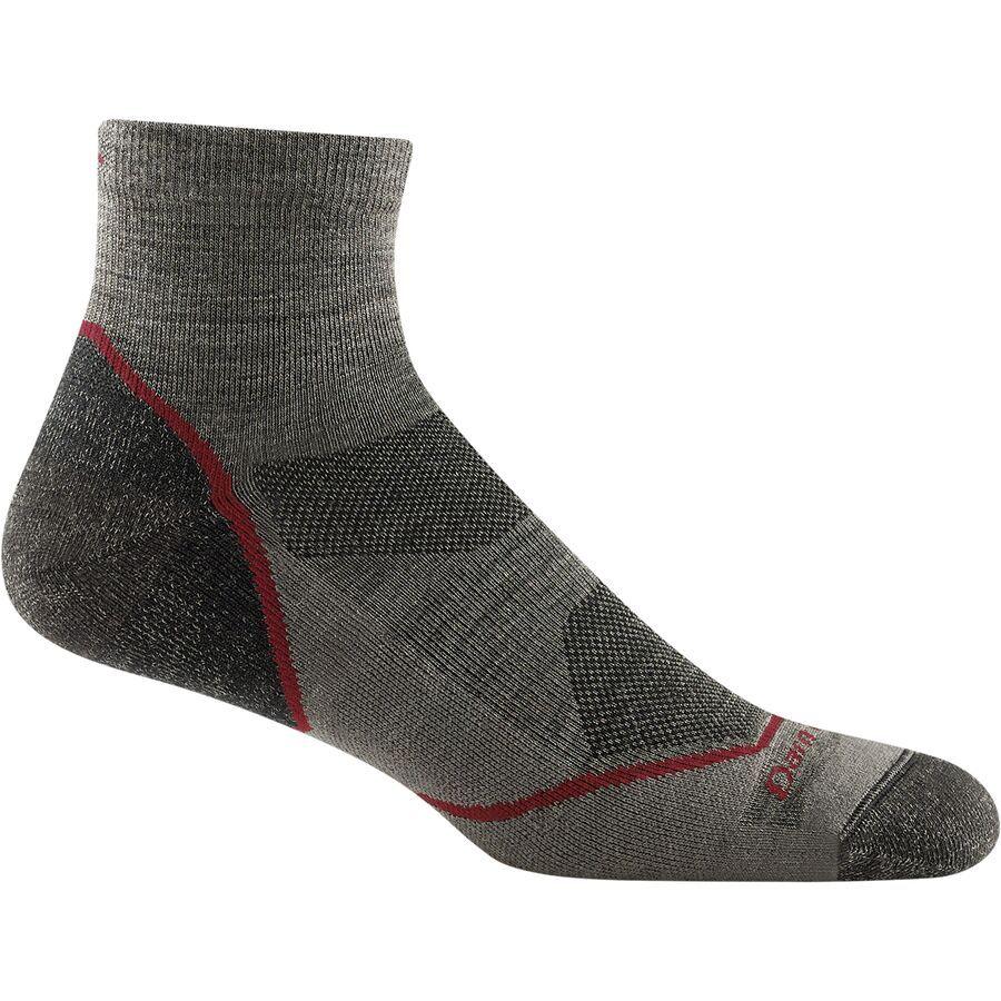 Darn Tough Light Hiker 1/4 Lightweight Cushion Sock Taupe