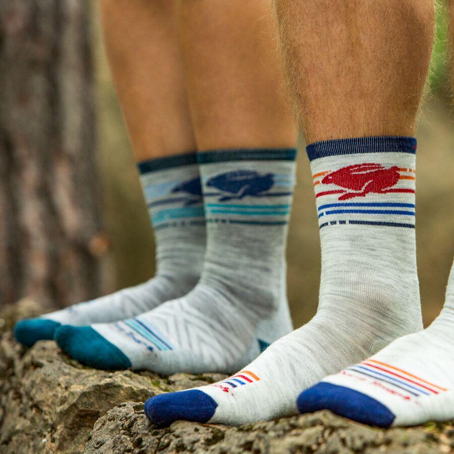 Darn Tough Pacer Micro Crew Ultra-Lightweight Cushion Sock - Women's Gray