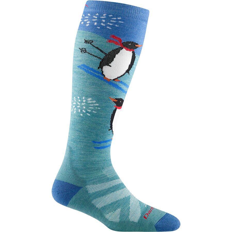 Darn Tough Penguin Peak OTC Midweight Cushion Sock - Women's Aqua