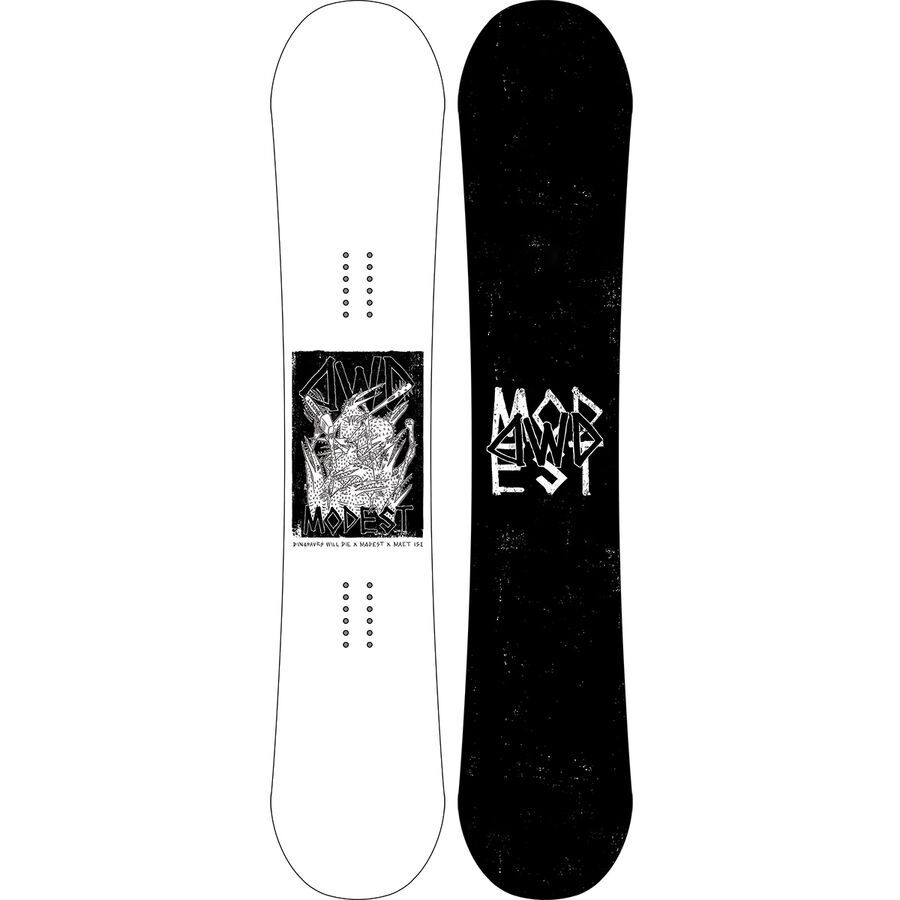 Dinosaurs Will Die Maet x Modest Snowboard - 2025 White