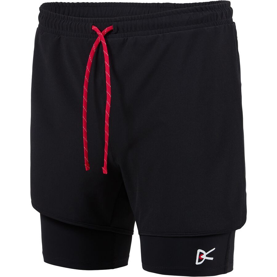 District Vision Layered Pocketed Trail Short - Men's Black