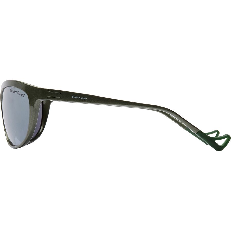District Vision Takeyoshi Altitude Master Sunglasses Silver Sage/D+ Onyx Mirror