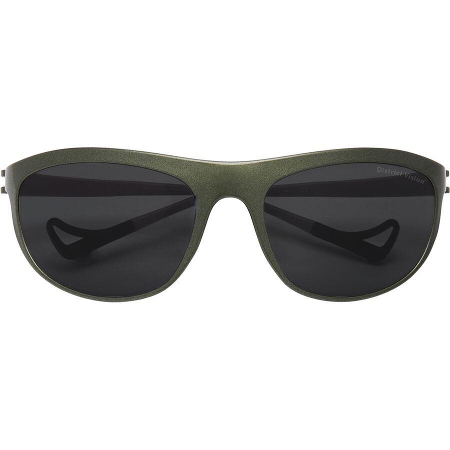 District Vision Takeyoshi Altitude Master Sunglasses Silver Sage/D+ Onyx Mirror